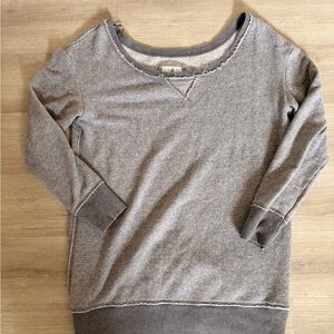 Cozy Gray Crewneck Sweatshirt Aerie